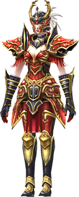 MU Online Awakening Soul Lancer set worn by a Grow Lancer