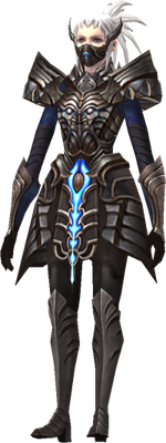 MU Online Darkangel Lancer set worn by a Grow Lancer