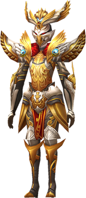 MU Online Holyangel Lancer set worn by a Grow Lancer