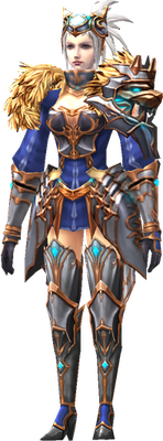 MU Online Manticore Lancer set worn by a Grow Lancer