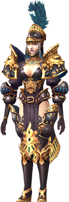 MU Online Gardi Sate Set worn