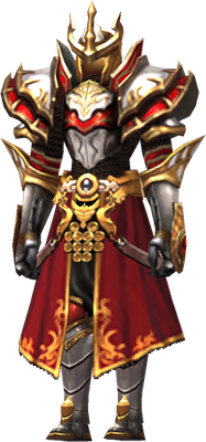 MU Online Bloodangel Gun Crusher set worn on the character