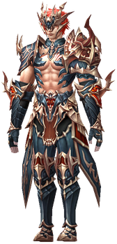MU Online Apex set worn by an Illusion Knight