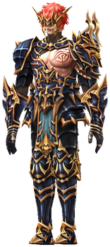 MU Online Mortal Black Origin Set worn