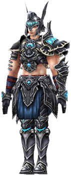 MU Online Dark Angel Illusion Knight set worn by an Illusion Knight