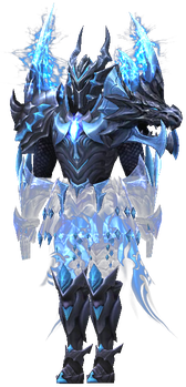 MU Online Lightning Illusion Knight set worn by an Illusion Knight
