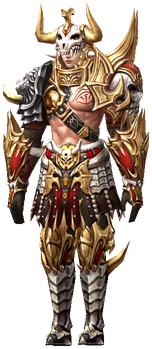 MU Online Primal set worn by an Illusion Knight