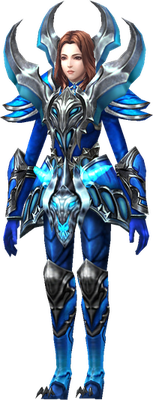 MU Online Blue Eye Mage set worn on the character