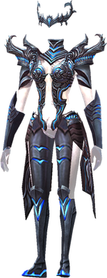 MU Online Dark Angel Mage set worn on the character