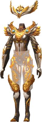 MU Online Holy Angel Mage set worn on the character