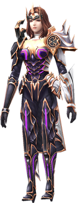 MU Online Silver Heart Mage set worn on the character