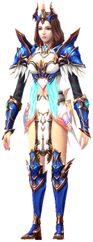 MU Online Freyya Noble Pixie Set worn by a Lemuria Mage