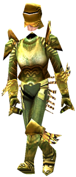 MU Online lucky Crusader Brass set worn by a Crusader