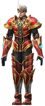 MU Online lucky Frere set worn by a Gun Crusher