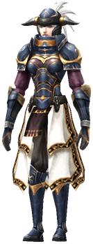 MU Online lucky Robust set worn by a Grow Lancer