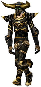 MU Online lucky Scale set worn by a Dark Knight