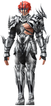 MU Online lucky Steel Plate set worn by a Illusion Knight