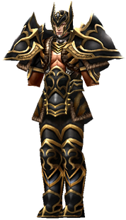 MU Online lucky Storm Jahad set worn by a Rage Fighter