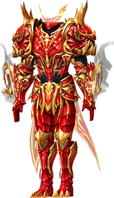 MU Online Apocalypse Magic set worn by a Magic Gladiator
