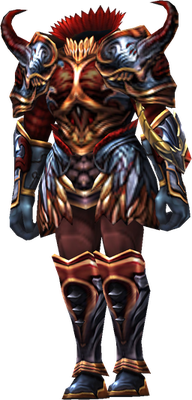 MU Online Awakening Soul Magic set worn by a Magic Gladiator