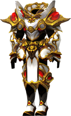 MU Online Bloodangel Magic set worn by a Magic Gladiator