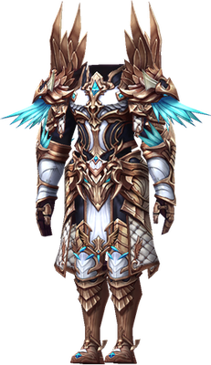 MU Online Brilliant Magic set worn by a Magic Gladiator
