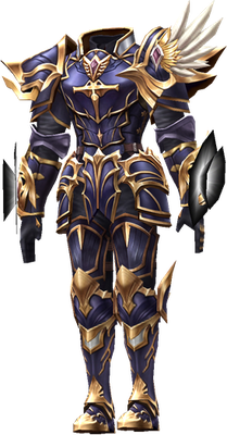 MU Online Imperial Magic set worn by a Magic Gladiator