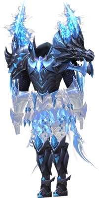 MU Online Lightning Magic set worn by a Magic Gladiator