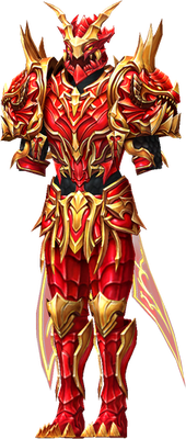 MU Online Apocalypse Fighter set worn by a Rage Fighter