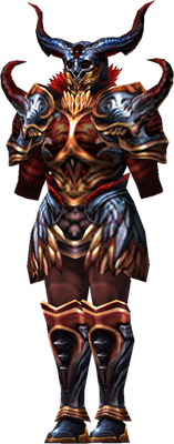 MU Online Awakening Soul Fighter set worn by a Rage Fighter