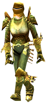 MU Online Cloud Brass Set worn by a Rage Fighter