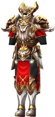 MU Online Holyangel Fighter set worn by a Rage Fighter