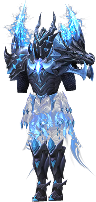 MU Online Lightning Fighter set worn by a Rage Fighter