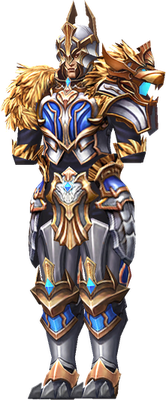 MU Online Manticore Fighter set worn by a Rage Fighter