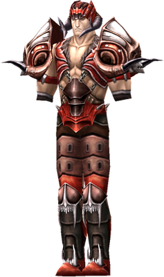 MU Online Vega Sacred Fire Set worn