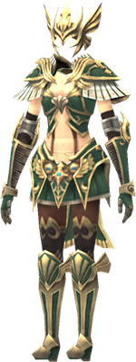 MU Online Rune Divine set worn by a Rune Wizard