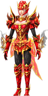 MU Online Apocalypse Slayer set worn by a Slayer