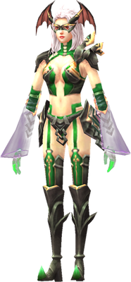 MU Online Slayer Demonic set worn by a Slayer