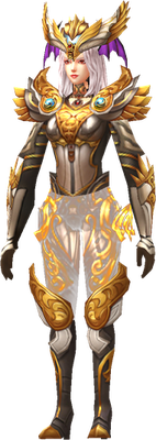 MU Online Holyangel Slayer set worn by a Slayer