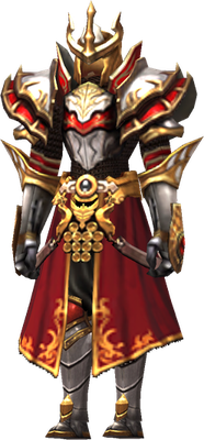 MU Online Blood Angel White Wizard set worn on the character