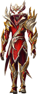 MU Online Bright set worn by a White Wizard